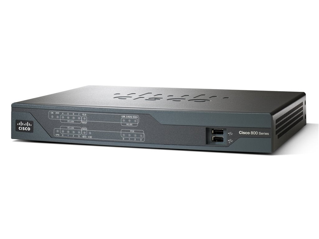Cisco 886 ADSL2/2+ Annex B Security Router mit Advanced IP services (4-Port)
