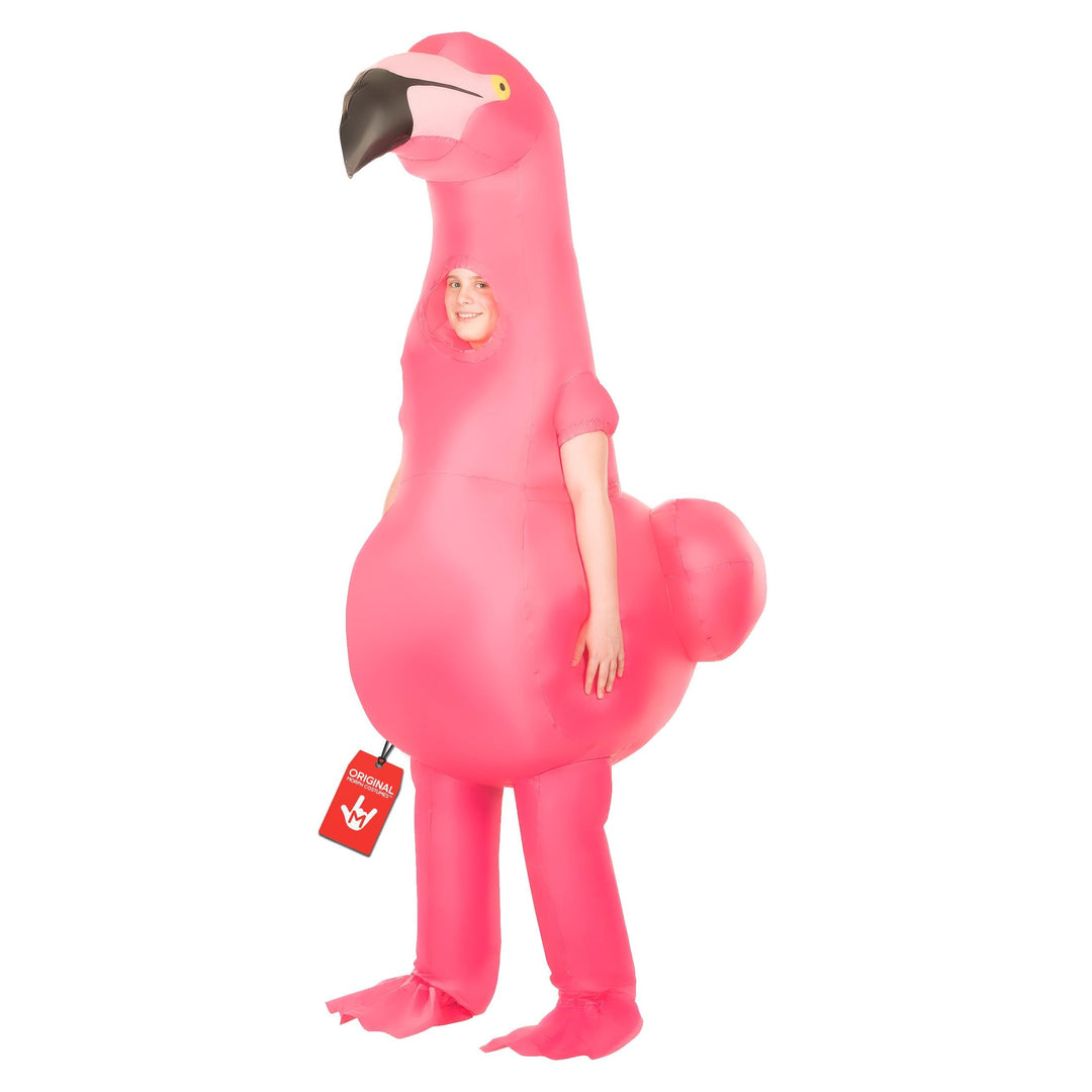 Morph Riesiger Aufblasbarer Kostüm Flamingo Kinder, Flamingo Aufblasbar Kostüm, Flamingo Kostüm Aufb