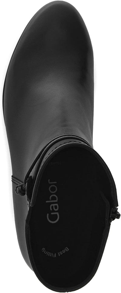 Gabor Damen Ankle Boots, Frauen Stiefeletten,Wechselfussbett,Best Fitting 38.5 EU Schwarz, 38.5 EU S