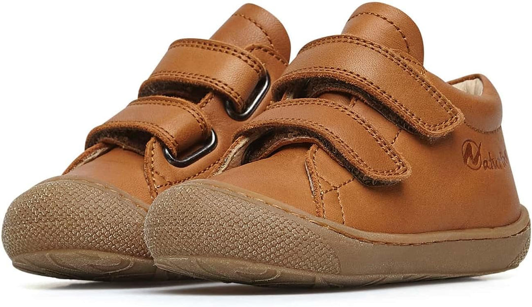Naturino Cocoon VL-Lauflernschuhe aus Nappaleder-Anthrazit 23 EU Cognac, 23 EU Cognac