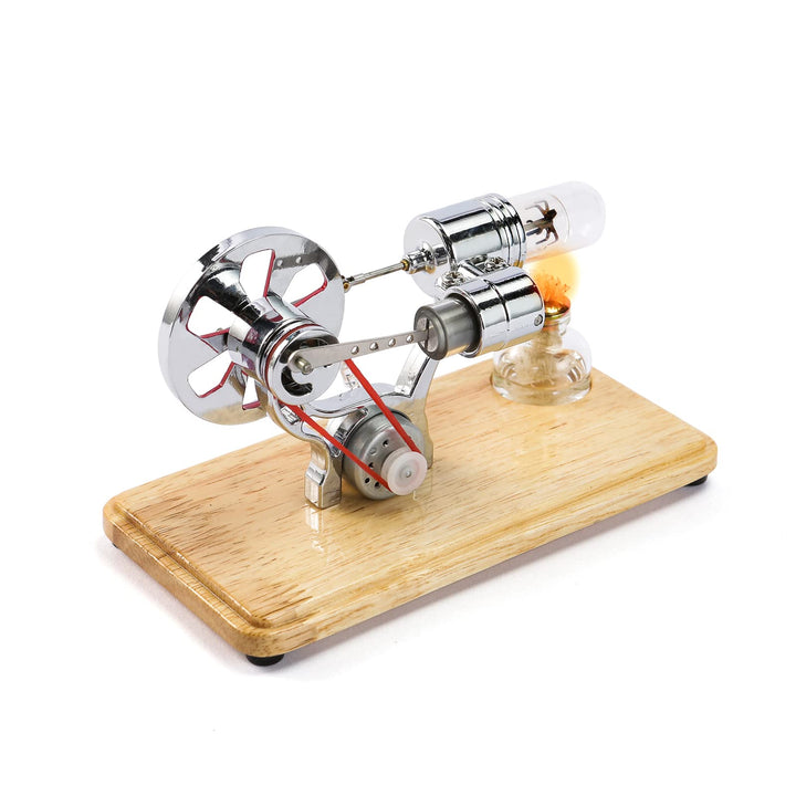 KKnoon Mini-Heissluft-Stirlingmotor-Motormodell Bunte LED-Stromgenerator Pädagogisches Wissenschafts