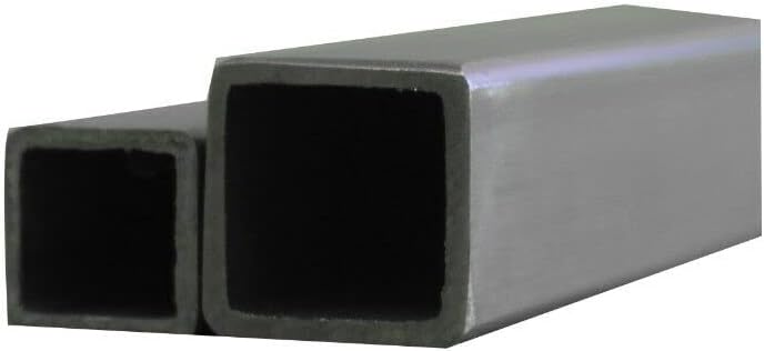 Edelstahlrohr geschliffen Edelstahl Vierkant Rohr V2A Pfosten Geländer 30x30x2mm und 40x40x2mm Länge
