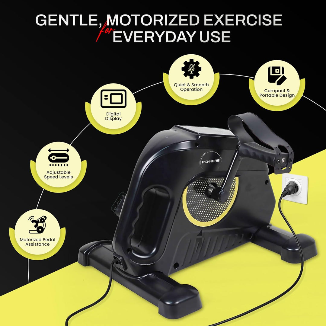 Statische Pedale für ältere Menschen, elektrisches Heimtrainingsgerät mit Digitalanzeige, elektrisch