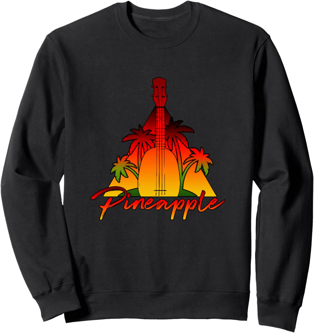 Tropical Pineapple Ukulele Musician Uke Music Player gift Sweatshirt