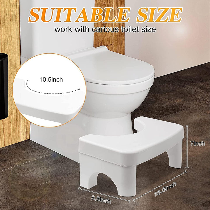 WC-Hocker, abnehmbarer Toiletten-Töpfchen-Tritthocker, zusammenklappbar, hockend, 17,8 cm hoch, sich