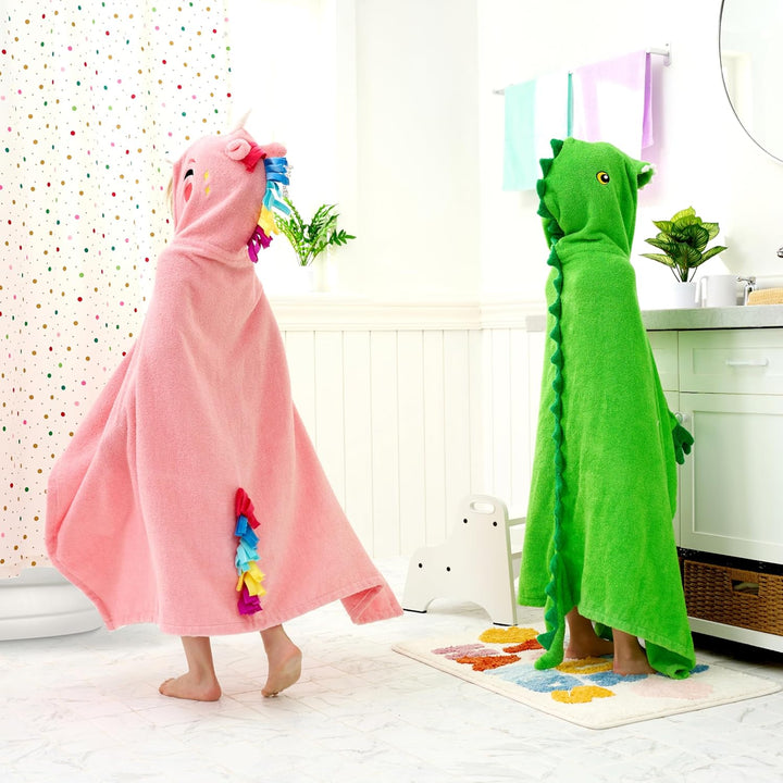 Joiedomi Dinosaur 127 x 77 cm Kapuzenhandtuch für Kinder - Weiches Baumwoll-Badetuch -für Kinder von