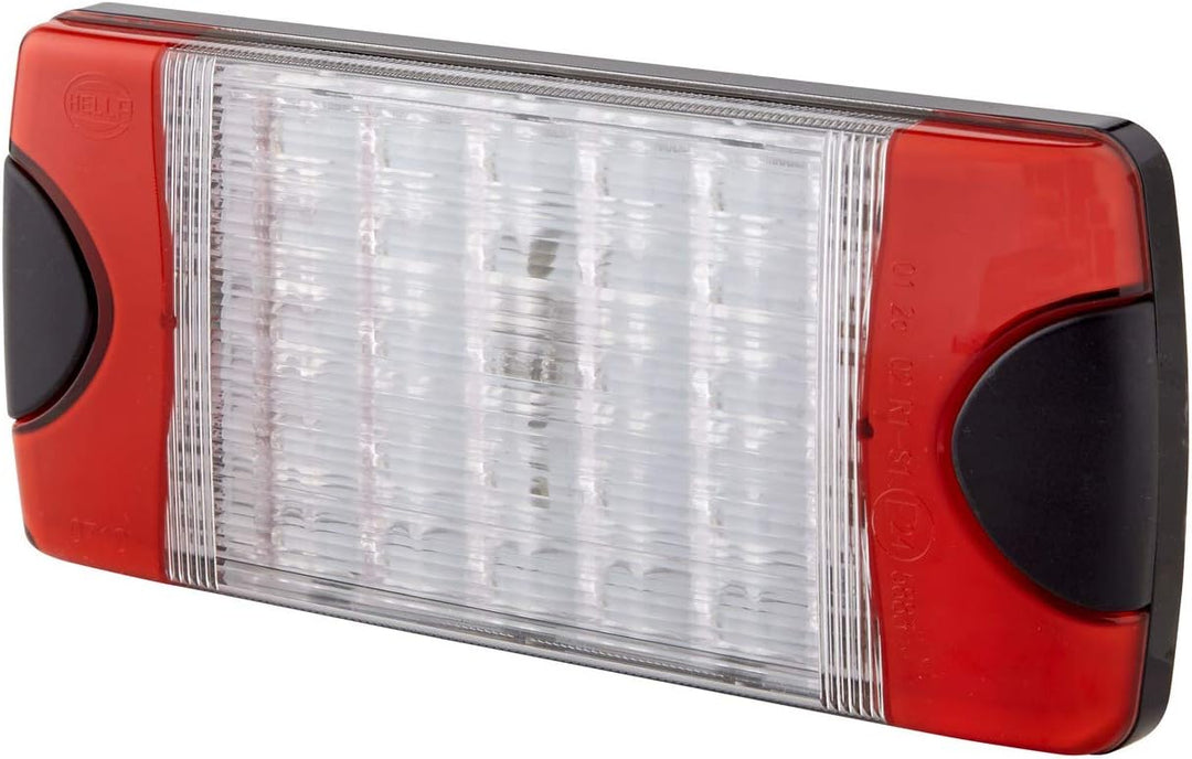 HELLA - Heckleuchte - DuraLED Combi - LED - 24/12V - Anbau/geschraubt - Lichtscheibenfarbe: transpar