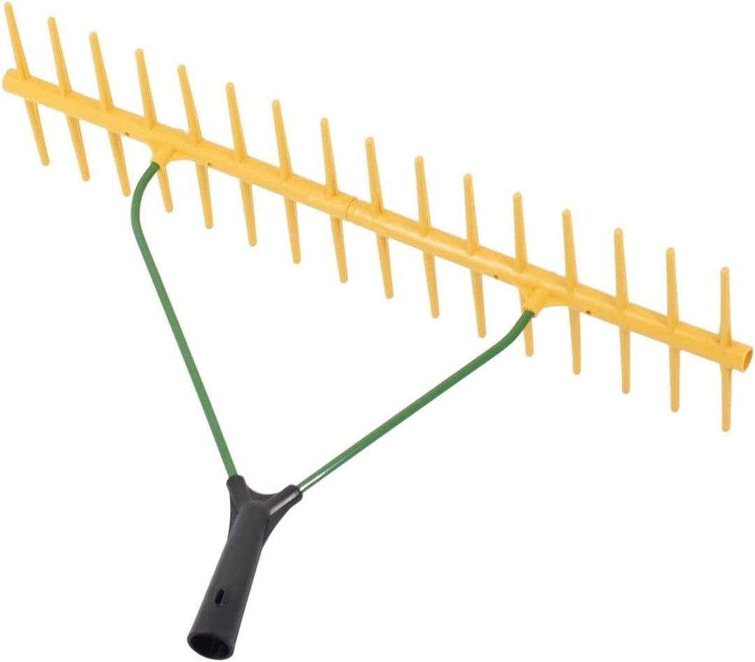 Rekord Rechen mit 2x16 Zinken aus Kunststoff, zweiseitig ohne Stiel Breite: 64 cm Gartenrechen, Heur