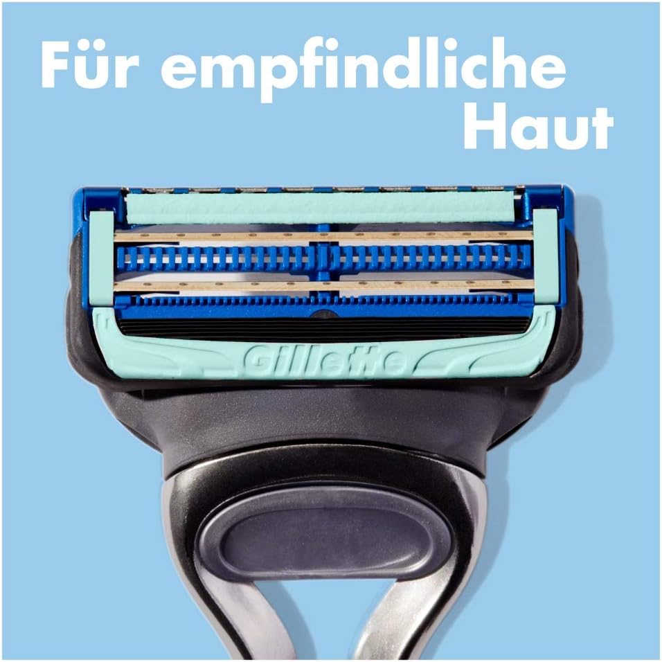 Gillette SkinGuard Sensitive Nassrasierer Herren, Rasierer + 1 Rasierklinge mit Hautschutz, Geschenk