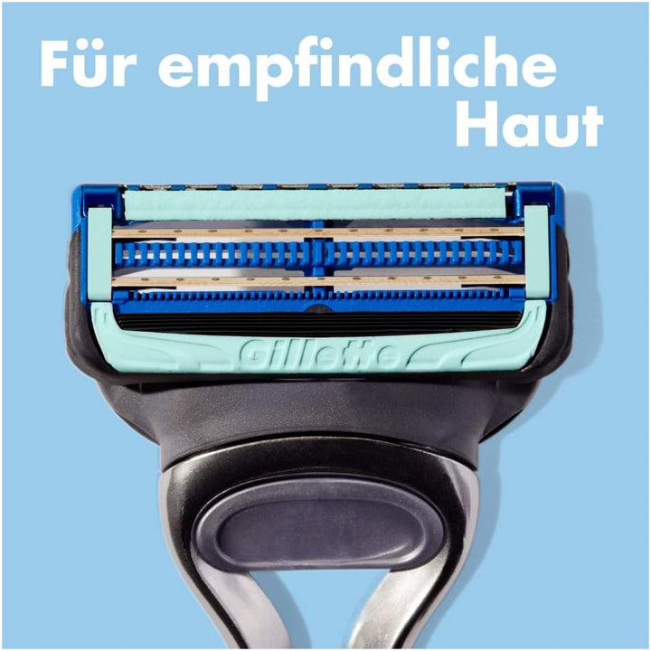 Gillette SkinGuard Sensitive Nassrasierer Herren, Rasierer + 1 Rasierklinge mit Hautschutz, Geschenk