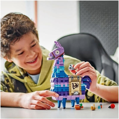 LEGO Fortnite Vorratslama, Spielzeug zum Videospiel, Lama Figur zum Spielen und Ausstellen, Geschenk