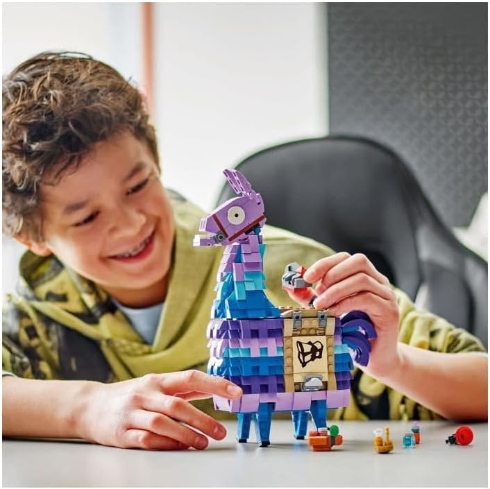 LEGO Fortnite Vorratslama, Spielzeug zum Videospiel, Lama Figur zum Spielen und Ausstellen, Geschenk