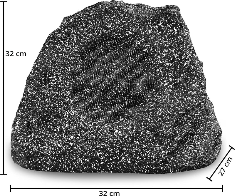 Pronomic SSP-660 GR Outdoor-Lautsprecher (Stein-Optik, 30 Watt, Schutzklasse IP56, 2-Wege-System) gr