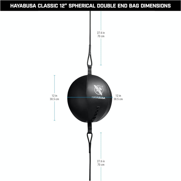 Hayabusa Klassische Kugel, doppelseitig, 30,5 cm, Schwarz