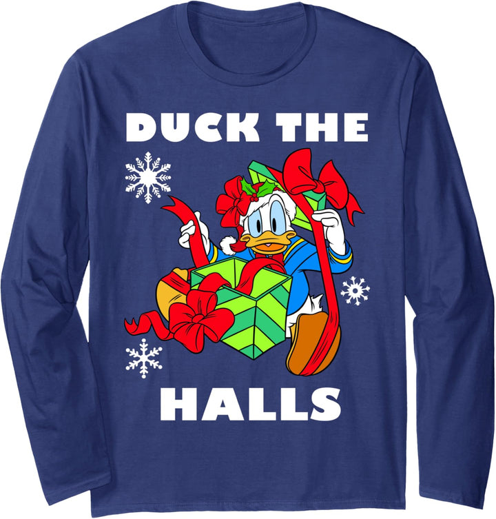 Disney Mickey And Friends Weihnachten Donald Duck The Halls Langarmshirt
