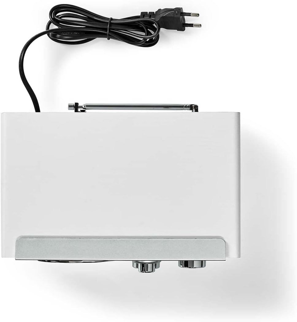Nedis RDFM5110WT FM-Radio | Tisch Ausführumg | FM | Netzstromversorgung | Analog | 15 W | Silber/Wei