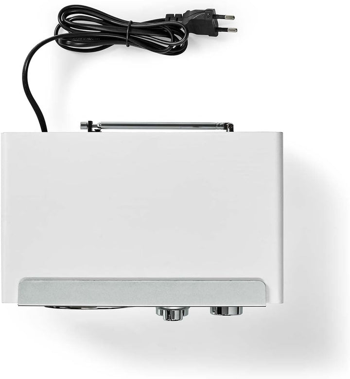 Nedis RDFM5110WT FM-Radio | Tisch Ausführumg | FM | Netzstromversorgung | Analog | 15 W | Silber/Wei