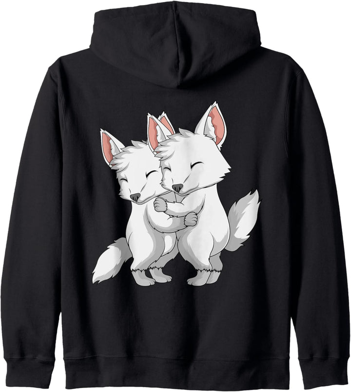 Polarfuchs Eisfuchs Schneefuchs Kapuzenjacke