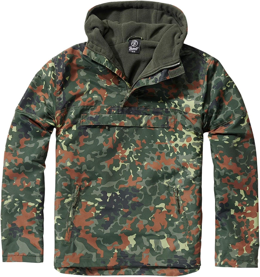 Brandit Windbreaker, Mehrere Farbvarianten, Grössen S bis 5XL M Flecktarn, M Flecktarn