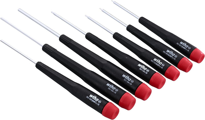 Wiha 26390 Schraubendreher-Set, metrisch mit Präzisionsgriff, 7-3,0 mm, 7-teilig