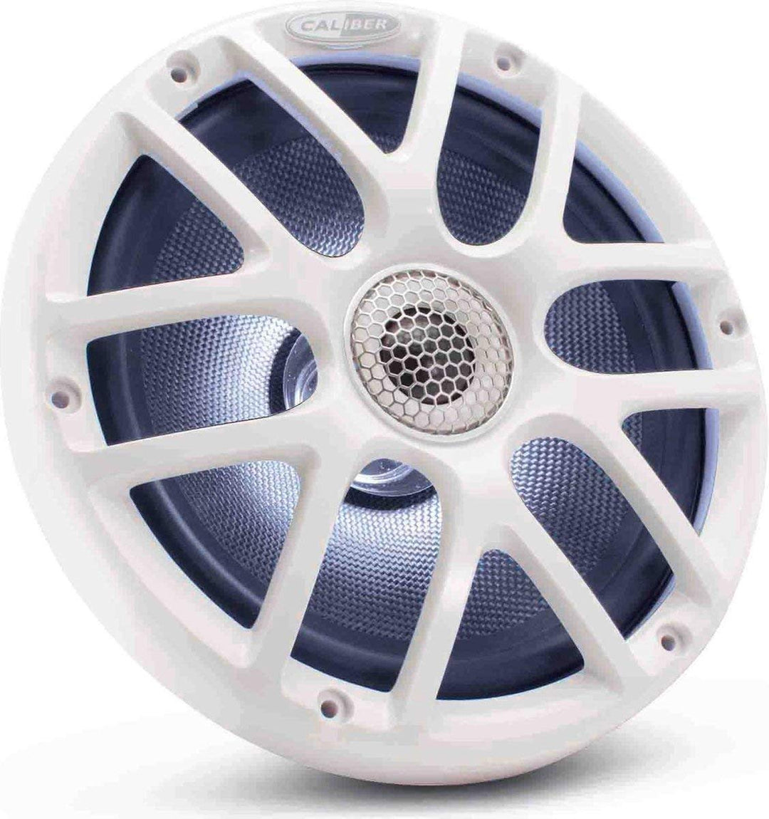 Caliber CSM20RGB/W Spritzwassergeschützter 2-Wege-Koaxial-Lautsprecher, 20 cm Weiss