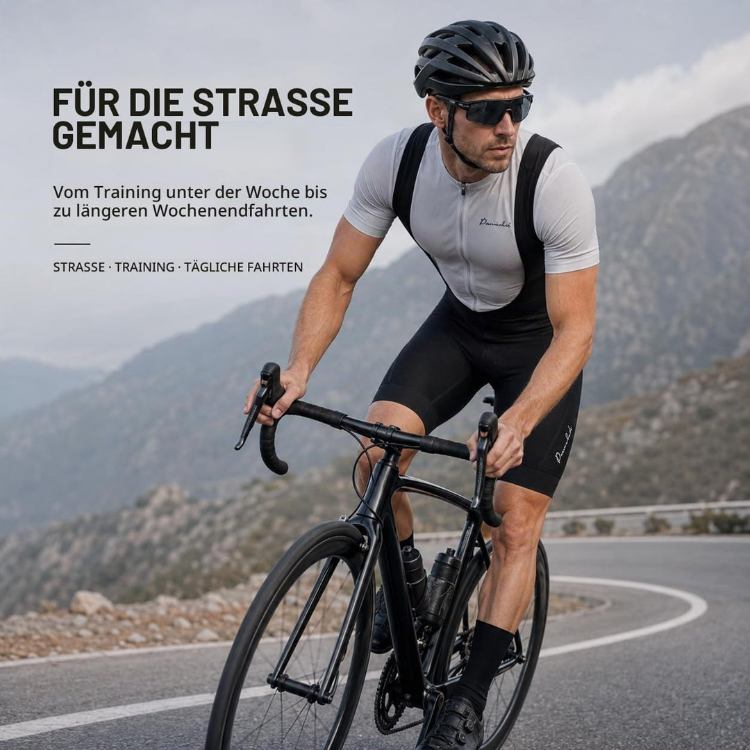 Przewalski Radlerhose Herren Gepolstert, Atmungsaktive Fahrradhose Herren für Strasse und Bergfahrte