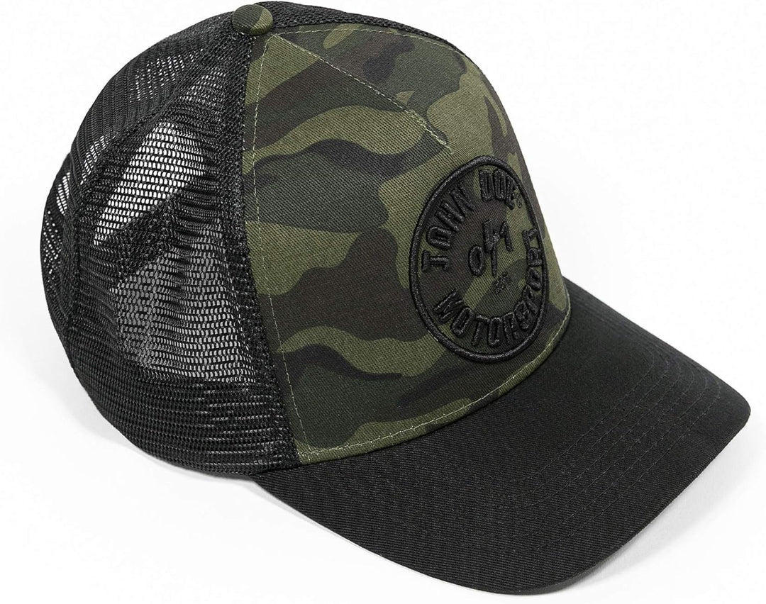 John Doe Trucker Cap - Baseballcap mit Baumwolle - Basecap mit Markenstickerei - Snapback Cap mit Me