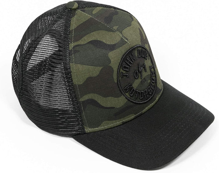 John Doe Trucker Cap - Baseballcap mit Baumwolle - Basecap mit Markenstickerei - Snapback Cap mit Me