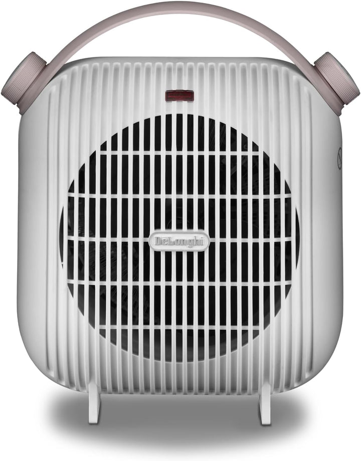 De'Longhi HFS30B24.W Tischheizlüfter, 2400 W, weiss/altsrosa, Weiss
