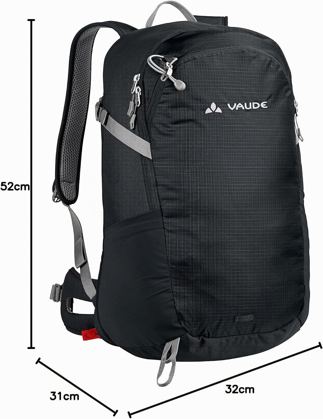VAUDE Unisex Wizard 24+4 Rucksäcke20-29L Mittelgrosse Schwarz, Mittelgrosse Schwarz