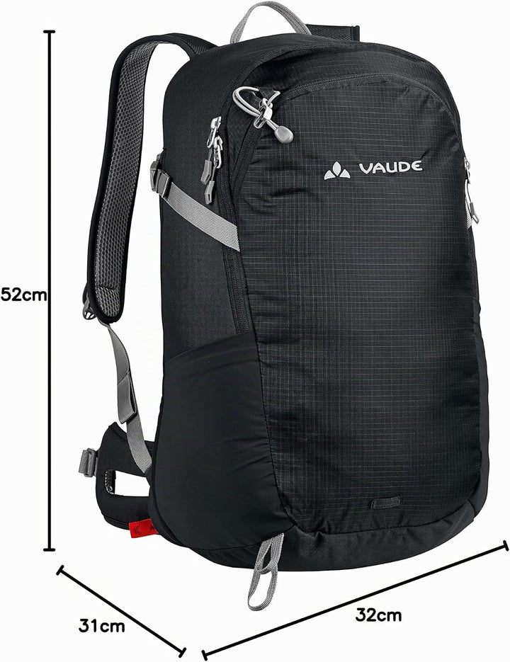 VAUDE Unisex Wizard 24+4 Rucksäcke20-29L Mittelgrosse Schwarz, Mittelgrosse Schwarz
