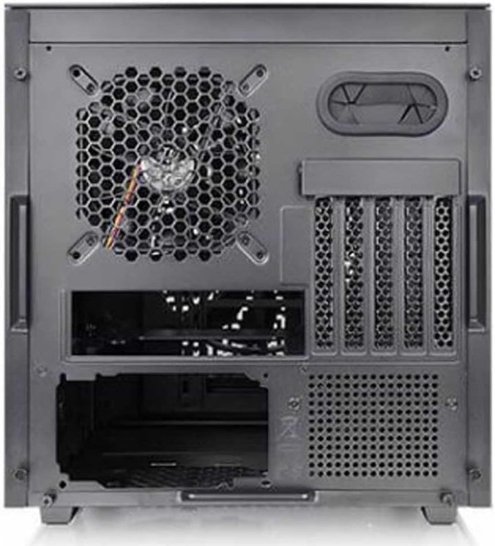 Thermaltake Divider 200 TG Air Black | Micro-ATX-PC-Gehäuse | 2 x gehärtetes 3mm Glasseitenteil | Me