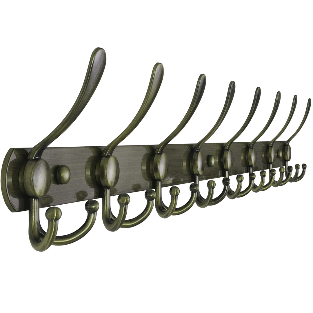Dseap Garderobenleiste mit 8 haken, schwerlast 74cm Lang garderobenhaken, edelstahl wandgarderobe, k