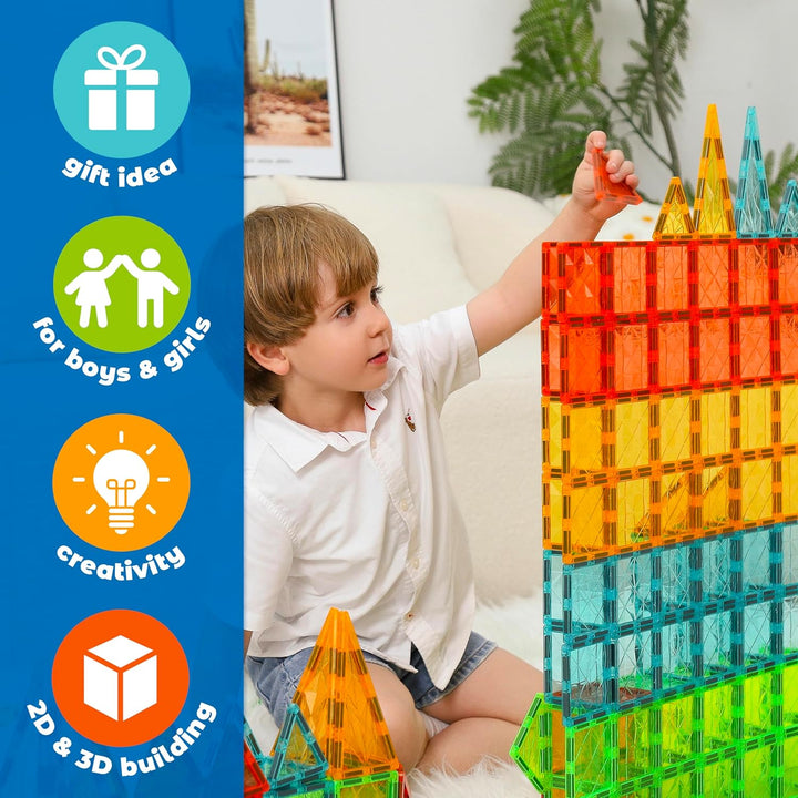 Geomag Magnetic Tiles Gems 60