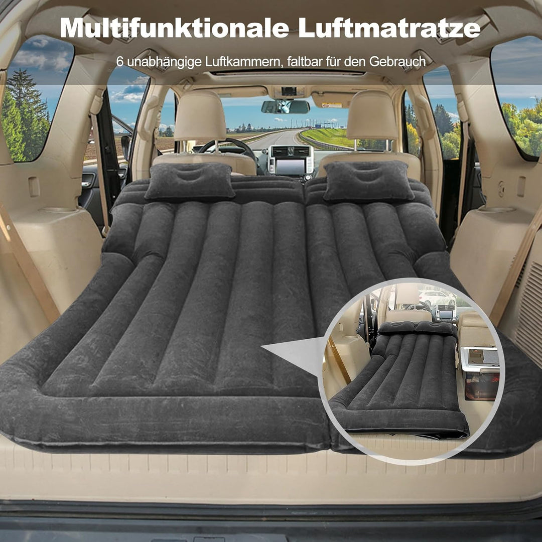 Ergocar Auto Luftmatratze Camping SUV & MPV Matratze Aufblasbar mit Kissen Luftmatratze 2 Person Sch