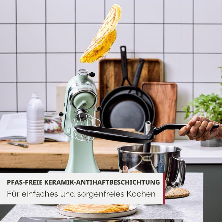 KitchenAid Classic Forged Pfannkuchenpfanne (24cm), hart anodisiert, PFAS-freie gesunde keramische A