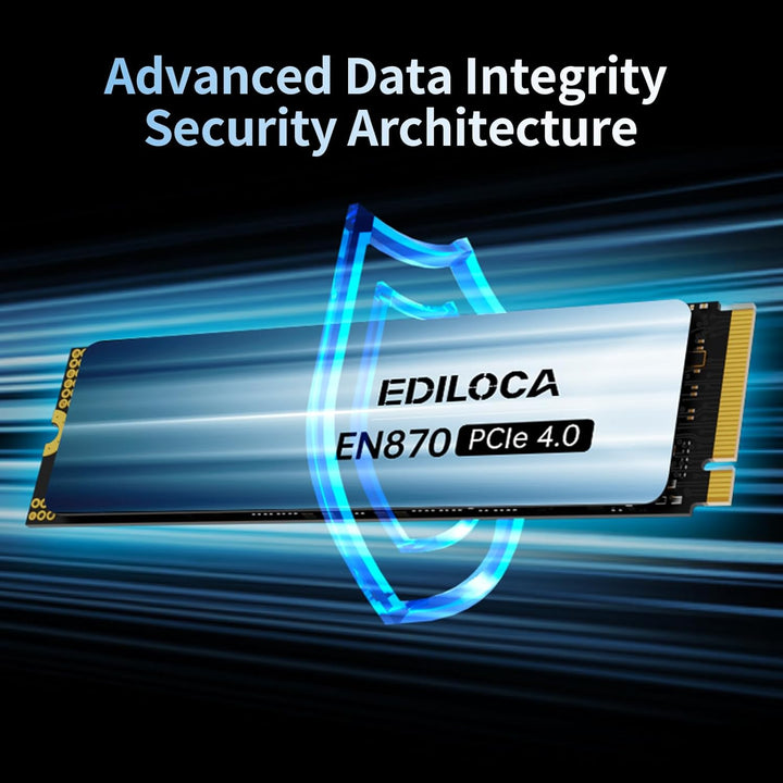 Ediloca EN870 Interne SSD 2 TB PCIe Gen4, NVMe M.2 2280, bis zu 7450 MB/s, 3D NAND TLC, Internes Sol