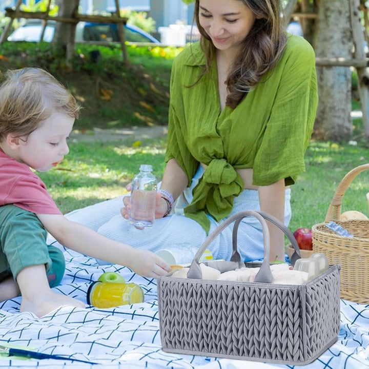 -Caddy Organizer – -Organizer | Wickeltasche | Baby- -Organizer-Korb | -Caddy Aufbewahrung mit Griff