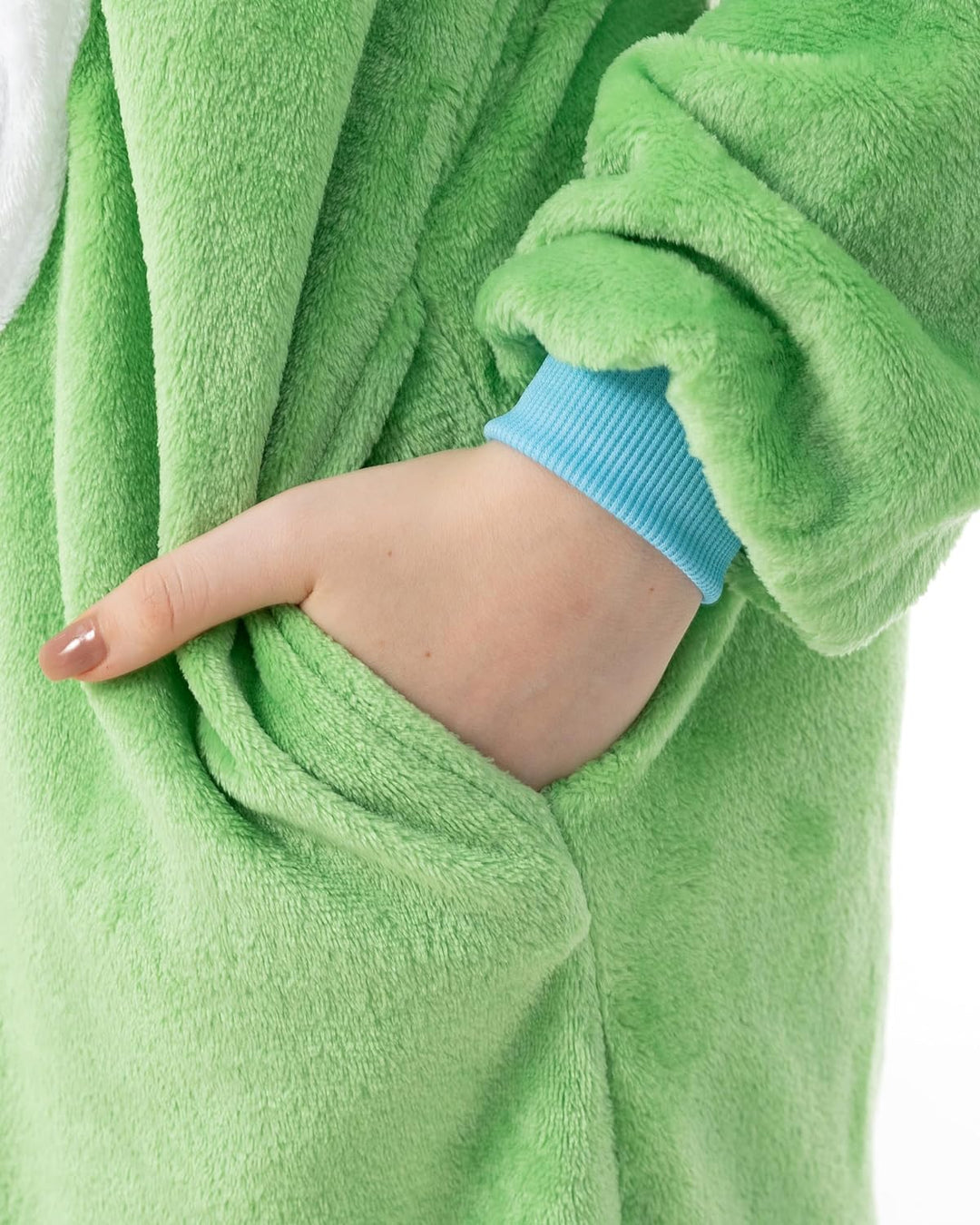 Katara 1744 - Glücksbärchi Onesie Kleeblatt-Kostüm, Lucky Bär, Party, Karnevals-Kostüm, Verkleidung