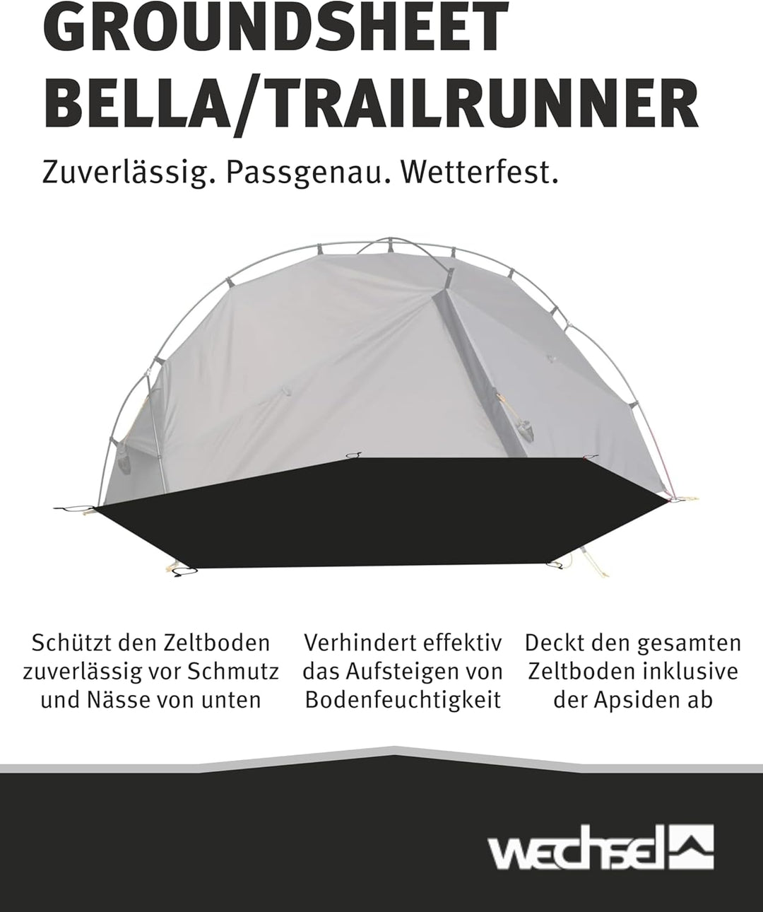 Wechsel Tents Groundsheet - Zusätzlicher Zeltboden passgenau für unsere Zelt Modelle Groundsheet Bel
