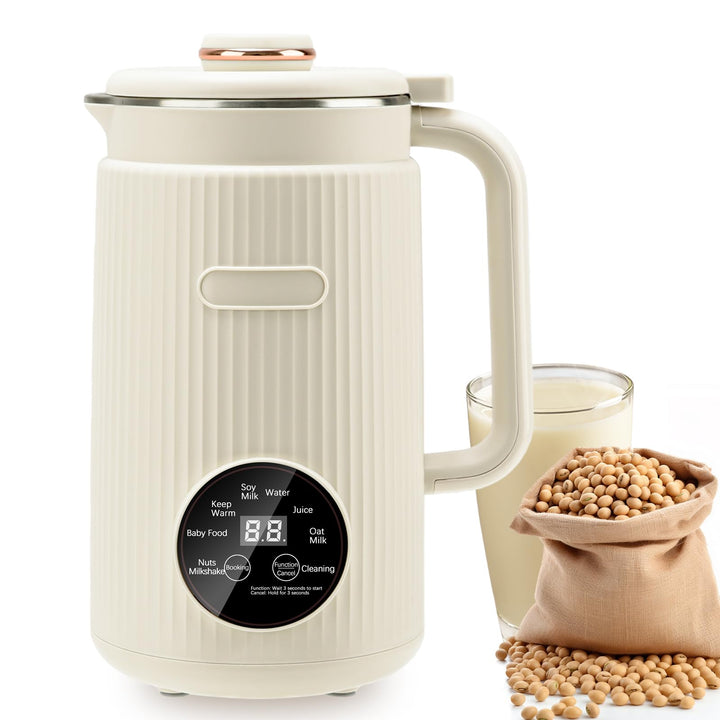 Nussmilchmaschine, 1200ml Automatische Sojamilch Maschine, 8-in-1 Hafermilch Maschine für selbstgema