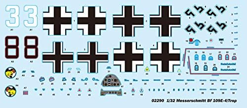 Trumpeter 02290 Modellbausatz Messerschmitt Bf 109E-4/Trop