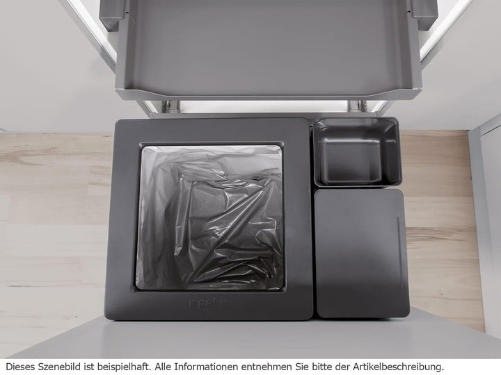 PEKA Oeko Universal 40+6+1.2 Liter 200.1668.43 Einbau Abfallsammler Anthrazit