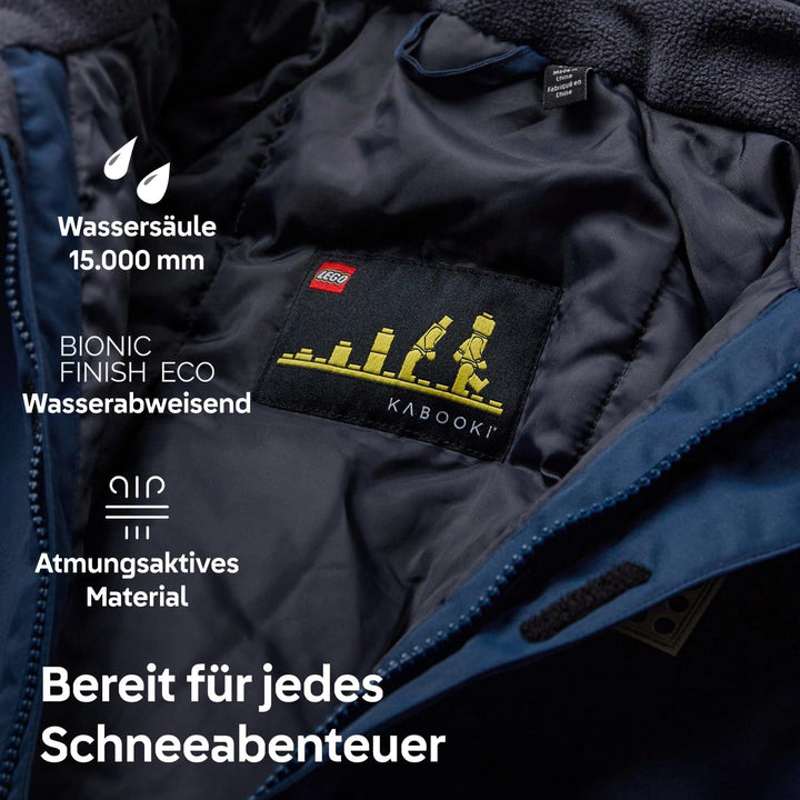 Kabooki LEGO® Schneeanzug für Kinder - Wasserdichter und warmer Skianzug für Jungen &amp; Mädchen | 10.0