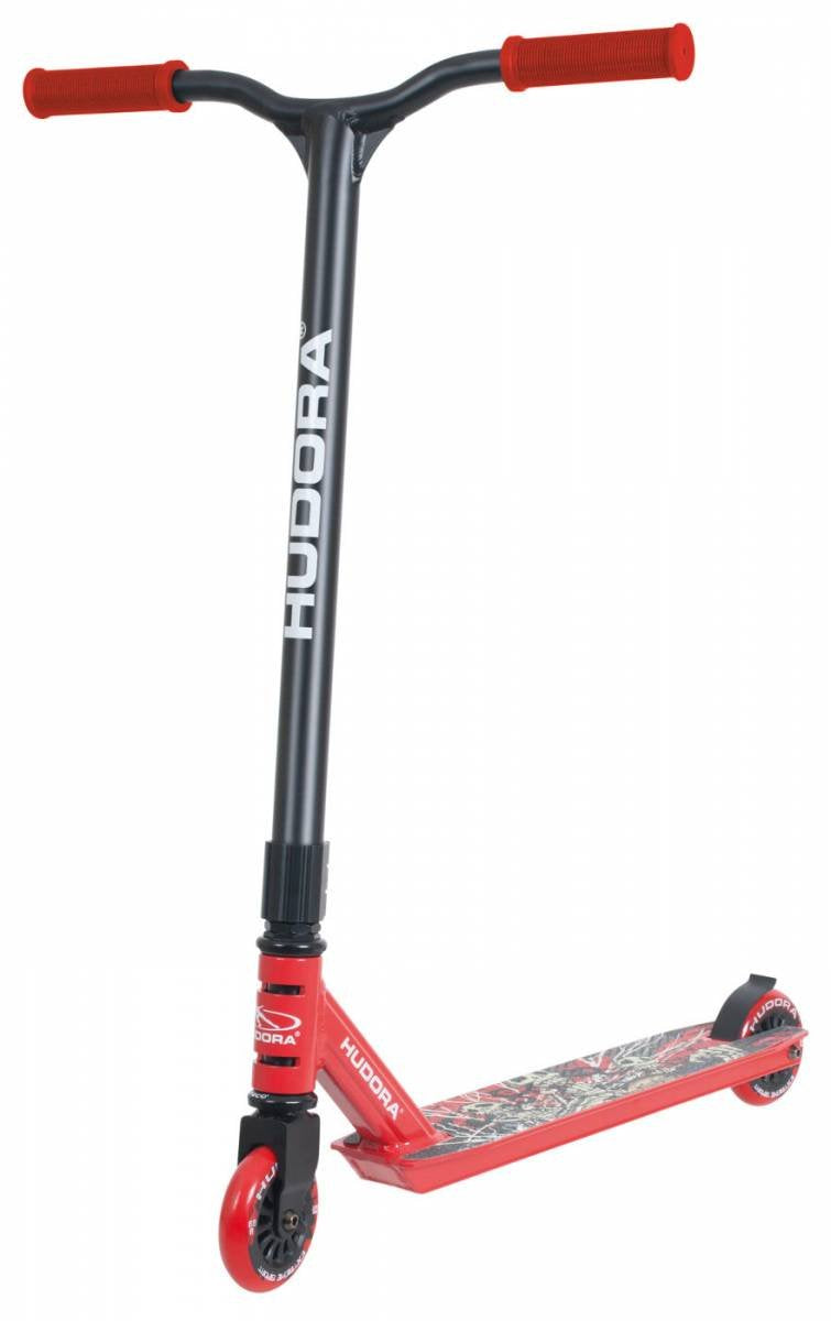 HUDORA Stuntscooter XQ13 - Tretroller für Kinder ab 6 Jahre - 360 grad Lenkung - Extra Robustheit -