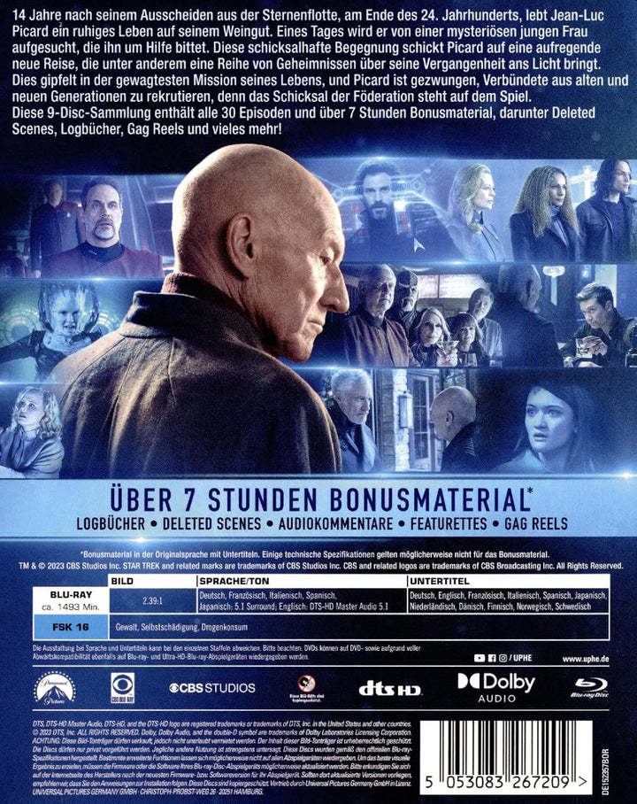 Star Trek: Picard - Die komplette Serie [9 Blu-rays], Blu-ray