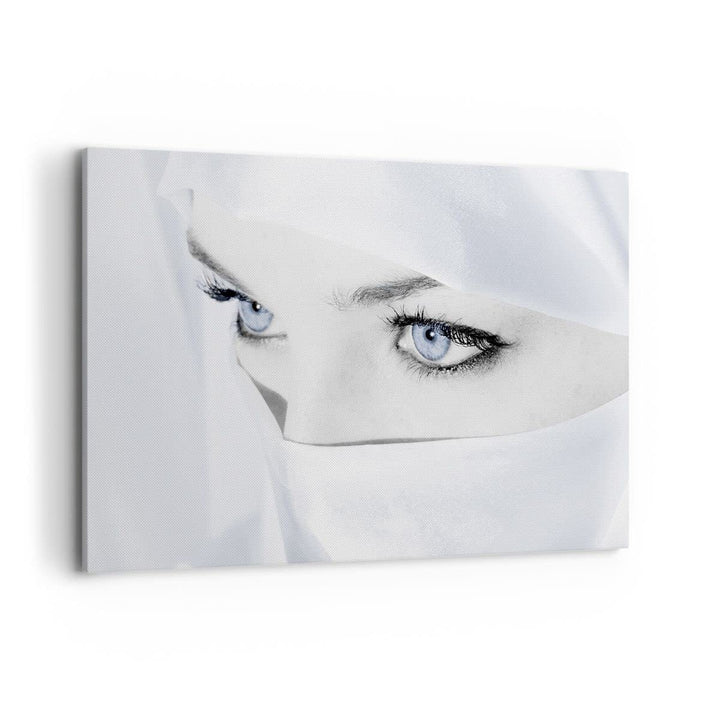 Bilder auf Leinwand 100x70cm Leinwandbild Schönheit Gesicht Mädchen Mode Gross Wanddeko Bild Schlafz