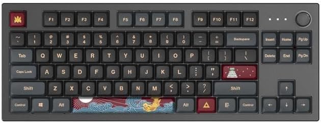 nuLOOM Montech MKey TKL Mechanische Gaming-Tastatur: anpassbare RGB-LED, Premium-MDA-PBT-Tastenkappe