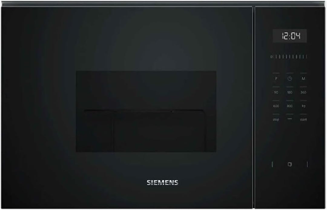 Siemens iQ500 Einbau-Mikrowelle, 59 x 38 cm, cookControl, humidClean, Grill, schwarz, BE525LMB1