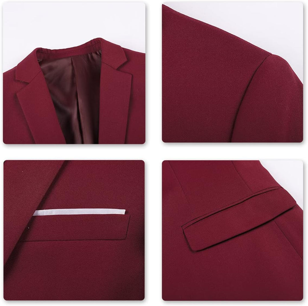 YOUTHUP Herren Sakko Slim Fit Freizeit Modern Anzugjacke für Hochzeit Party Business Abschluss Jacke